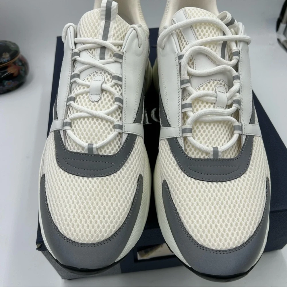 Men’s Dior B 22 white/gray sneakers size 51 made in Italy